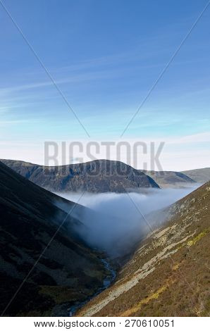 Cloud Inversion Near Crummock And Buttermere, Lake District, Cumbria, England