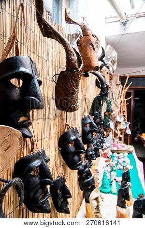 Mamuthones, Ancient Pagan Mask In Mamoiada, Nuoro, Sardinia, Italy