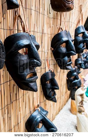 Mamuthones, Ancient Pagan Mask In Mamoiada, Nuoro, Sardinia, Italy