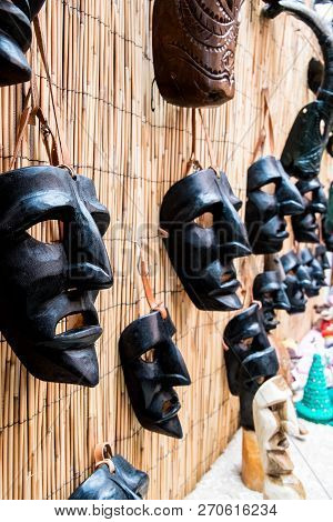 Mamuthones, Ancient Pagan Mask In Mamoiada, Nuoro, Sardinia, Italy