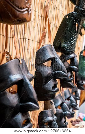 Mamuthones, Ancient Pagan Mask In Mamoiada, Nuoro, Sardinia, Italy