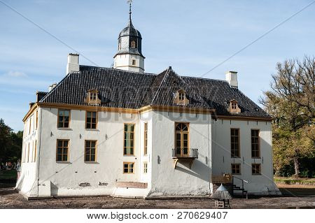Exterior Of A Historic Palace In The Dutch Province Of Groningen, Known As Fraeylemaborg. Impression