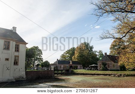 Exterior Of A Historic Palace In The Dutch Province Of Groningen, Known As Fraeylemaborg. Impression