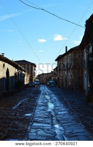 Streets Of The Xvi Century In Castrillo De Los Polvazares. Architecture, History, Camino De Santiago