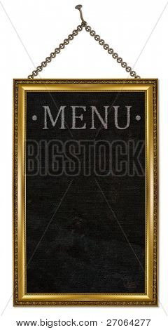 menu płyty. na białym tle.