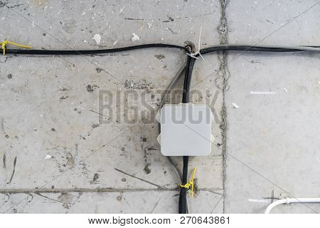 Installation Electrical Conduit Painting Identify Square Box Of Lighting(ltg), Receptacle(rct).   El