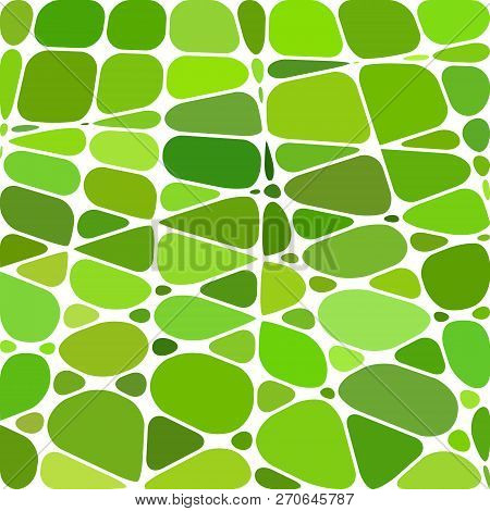 Abstract Vector Stained-glass Mosaic Background - Green And Browm