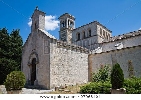 Madonna della Scala Abbey. Noci. Puglia. Italien.