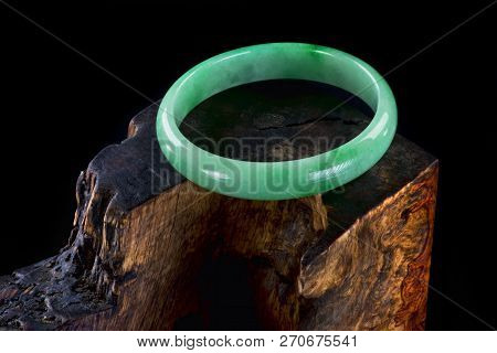 Green Burmese Jade Jadeite Bangle Or Braclet.