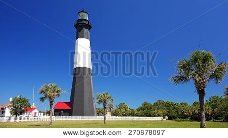 Tybee Island Lighthouse On Tybee Island, Georgia