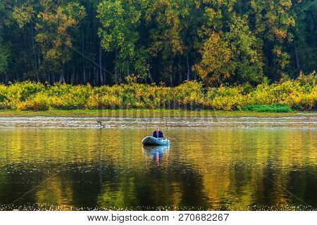 Ob River, Verkh-suzun, Suzun District, Novosibirsk Region, Western Siberia, Russia-september 22, 201