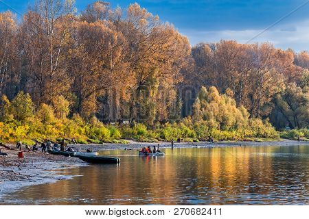 Ob River, Verkh-suzun, Suzun District, Novosibirsk Region, Western Siberia, Russia-september 22, 201