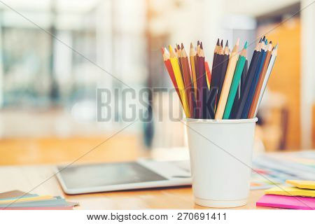 School Supplies Concept Of Education Highschool  University