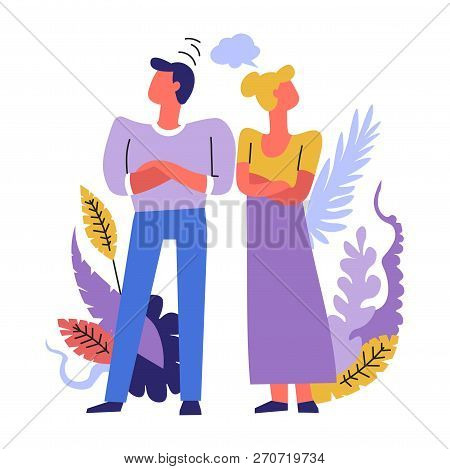 Man And Woman Having Problems In Married Life Together