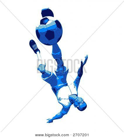 Giocatore di gioco del calcio