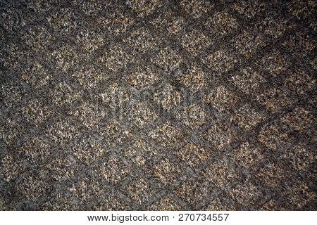 Brown Color Textile Carpwt Patttern. Abstract Background And Texture For Design.