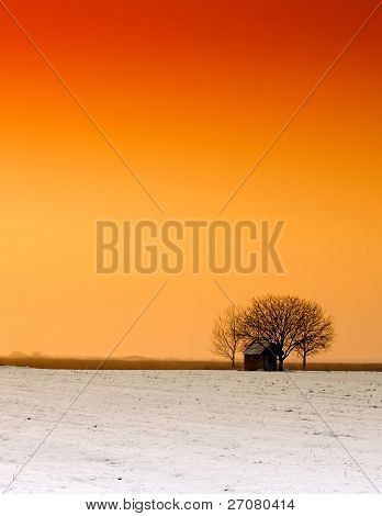 Tramonto invernale