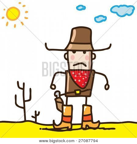Doodle cowboy