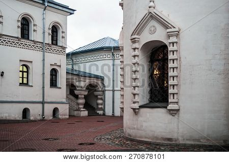 Architecture In Ancient Slavic Style. Feodorovsky Cathedral In St. Petersburg.