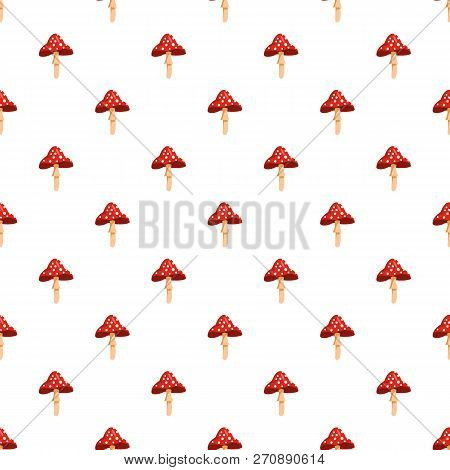 Poison Mushroom Pattern Seamless Vector Repeat For Any Web Design