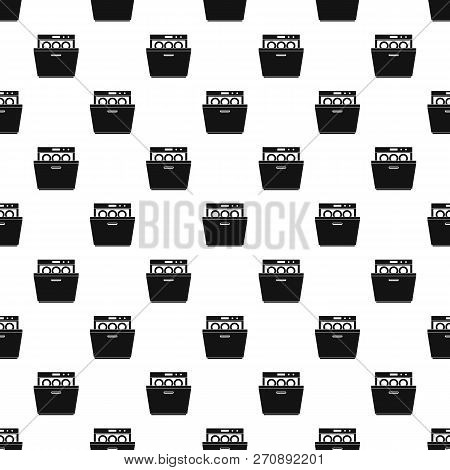 Modern Dishwasher Pattern Seamless Vector Repeat Geometric For Any Web Design