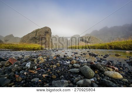 Storurd - Mountain Area With A Beautiful Lake In Iceland