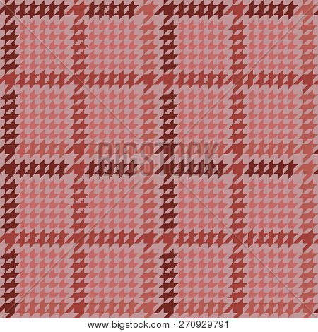 Check Fashion Seamless Pattern With Hounds Tooth