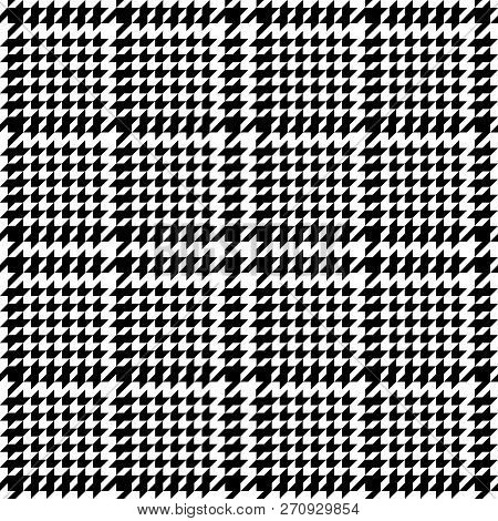 Check Fashion Seamless Pattern With Hounds Tooth
