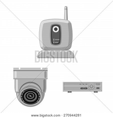 Isolated Object Of Office And House Icon. Collection Of Office And System Vector Icon For Stock.