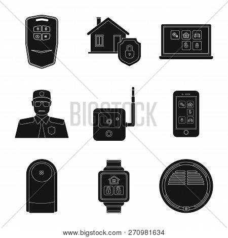 Vector Design Of Office And House Sign. Set Of Office And System Stock Vector Illustration.