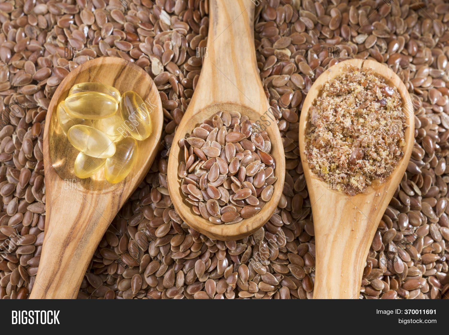 Linseed Oil Flax Seeds Image & Photo (Free Trial) Bigstock