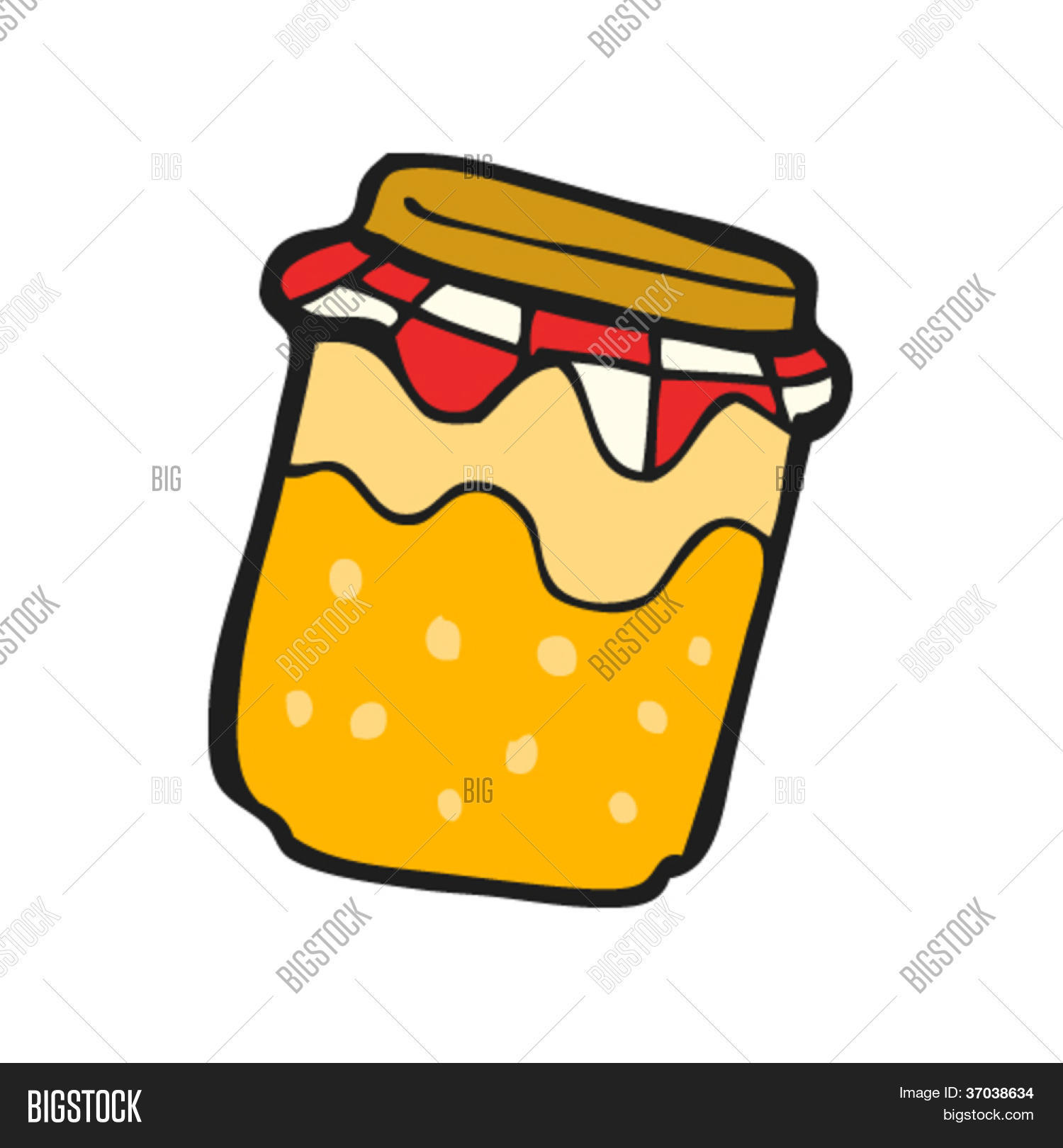 Cartoon Marmalade Jar Vector & Photo (Free Trial) Bigstock