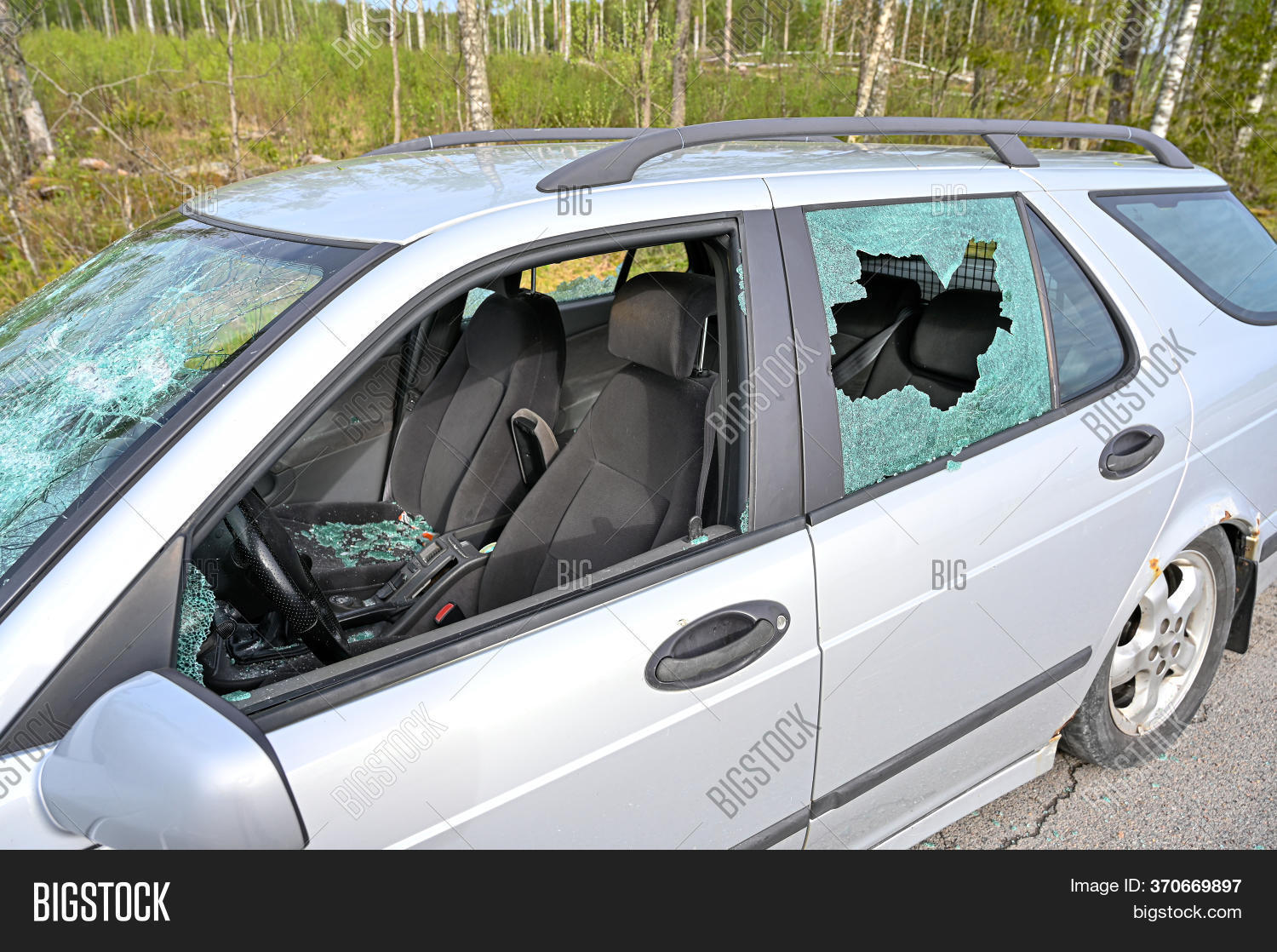 Car Shattered Glas Image & Photo (Free Trial) Bigstock