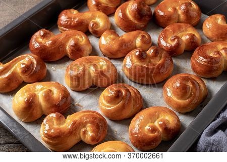 Jidasky Or Jidase - Czech Easter Pastry Made Of Yeast Dough And Brushed With Warm Honey And Butter