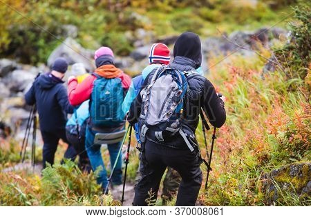Norwegian Mountain Landscape During Hiking To Halls Fortopp Peak, With A View On Stetind, Northern N