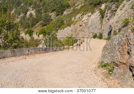 Estrada nas montanhas