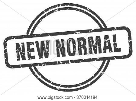 New Normal Stamp. New Normal Round Vintage Grunge Sign. New Normal