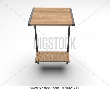 3d Image Of Large Bench With Flooring V1 002