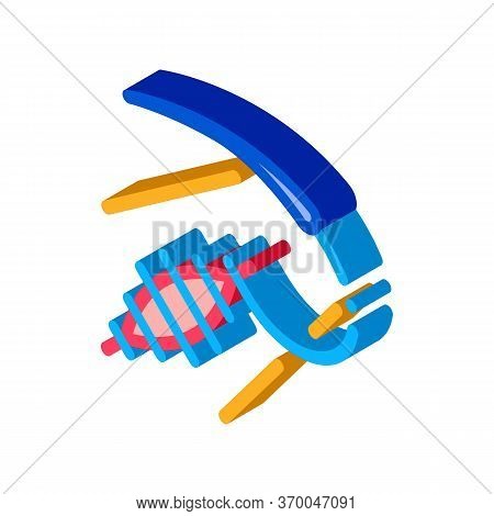 Wound Closure Icon Vector. Isometric Wound Closure Sign. Color Isolated Symbol Illustration
