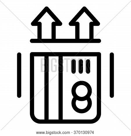 Insert Credit Card Icon. Outline Insert Credit Card Vector Icon For Web Design Isolated On White Bac