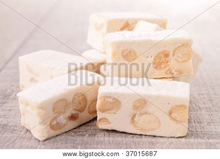Haufen von nougat