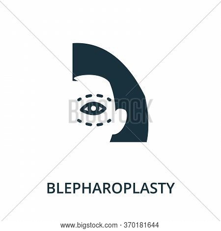 Blepharoplasty Icon From Plastic Surgery Collection. Simple Line Element Blepharoplasty Symbol For T