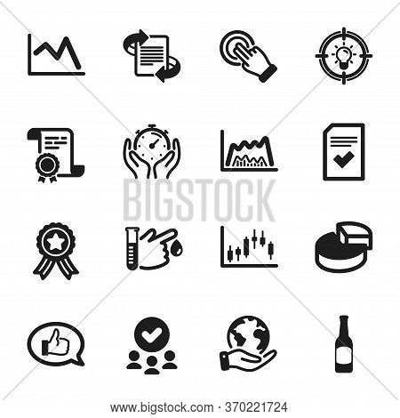 Set Of Business Icons, Such As Blood Donation, Feedback. Certificate, Approved Group, Save Planet. B