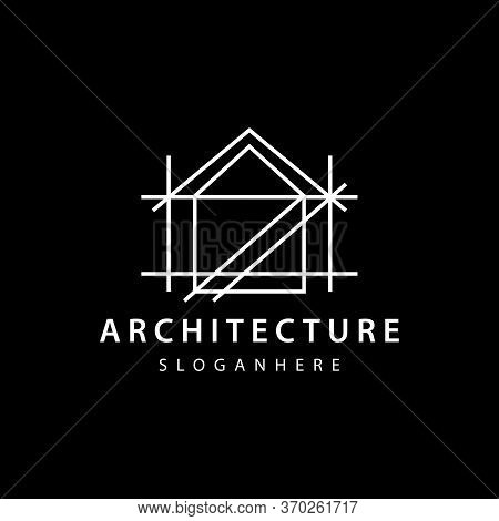Architect House,home,realestate Logo Design, Architectural And Construction Design Vector Template