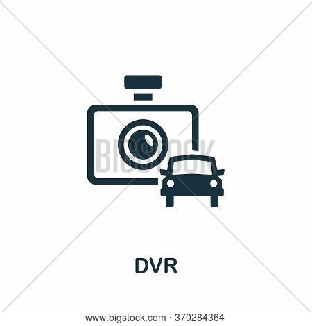 Dvr Icon. Simple Element From Carsharing Collection. Creative Dvr Icon For Web Design, Templates, In