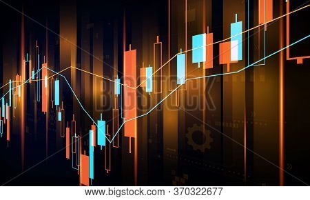 Stock Market, Economic Graph With Diagrams, Business And Financial Concepts And Reports, Abstract Te