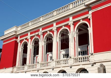 Ruse (rousse) In Bulgaria. Landmark Of Bulgaria. Rousse State Opera.