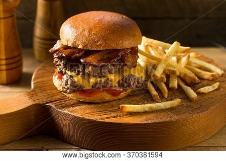 Rustic Homemade Bacon Smashburger