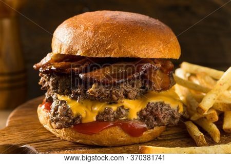 Rustic Homemade Bacon Smashburger