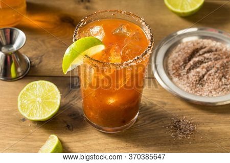 Homemade Mexican Michelada Beer Cocktail